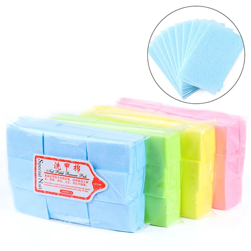 Lingettes de vernis à ongles nettoyant un tampon de papier non pelucheux imbiber le dissolvant outil de manucure 220812