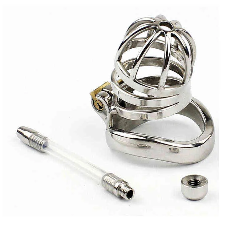 NXY Chastity Device Prisoner Bird Male Stainless Steel Pipe Lock Cb6000 Belt Arc Snap Ring A275 1 0416