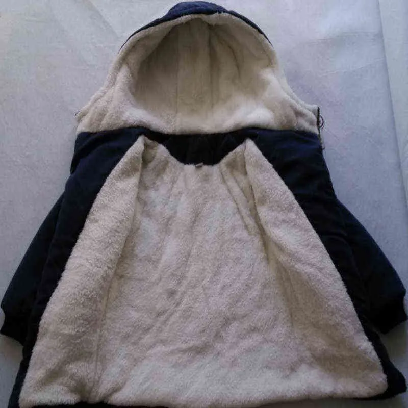 Winter Boy Płaszcz jagnięce aksamitne ciepły płaszcz dziewczyna 3-12-letnia dzieci Cuhk zagęszczona moda wysokiej jakości odzież dla dzieci J220718