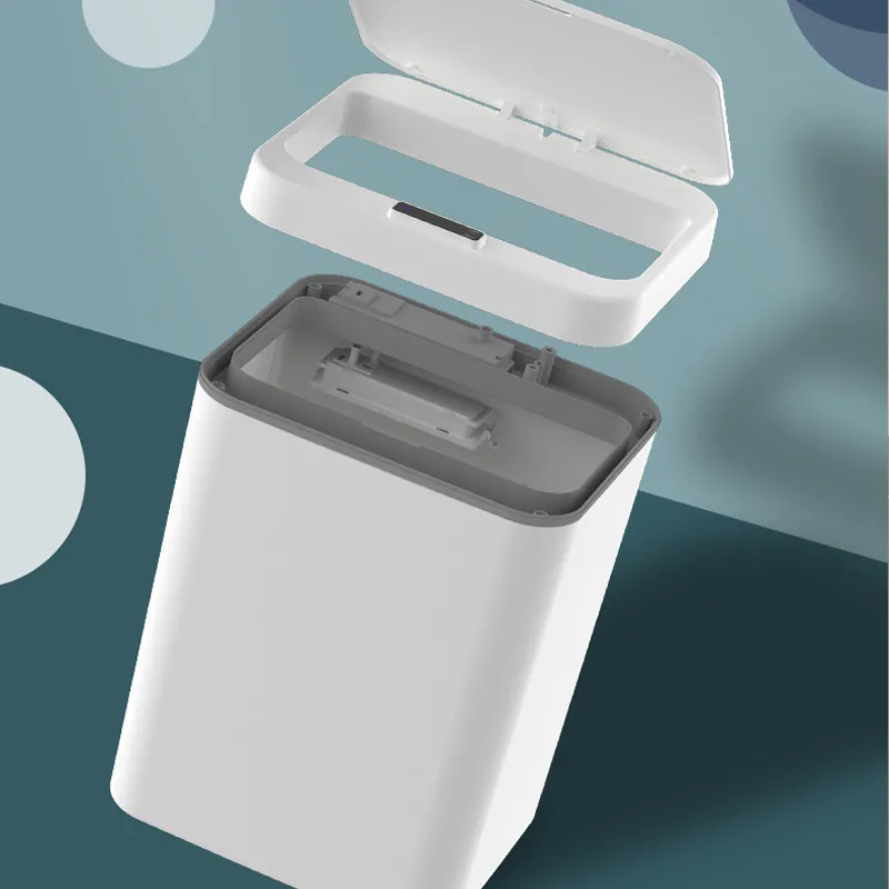 14 / 16L Smart Prullenbak CAN Automatische sensor Dustbin Smart Sensor Elektrische Afvalbak Home Afvalkoffer Voor Keuken Badkamer Organisator 220408