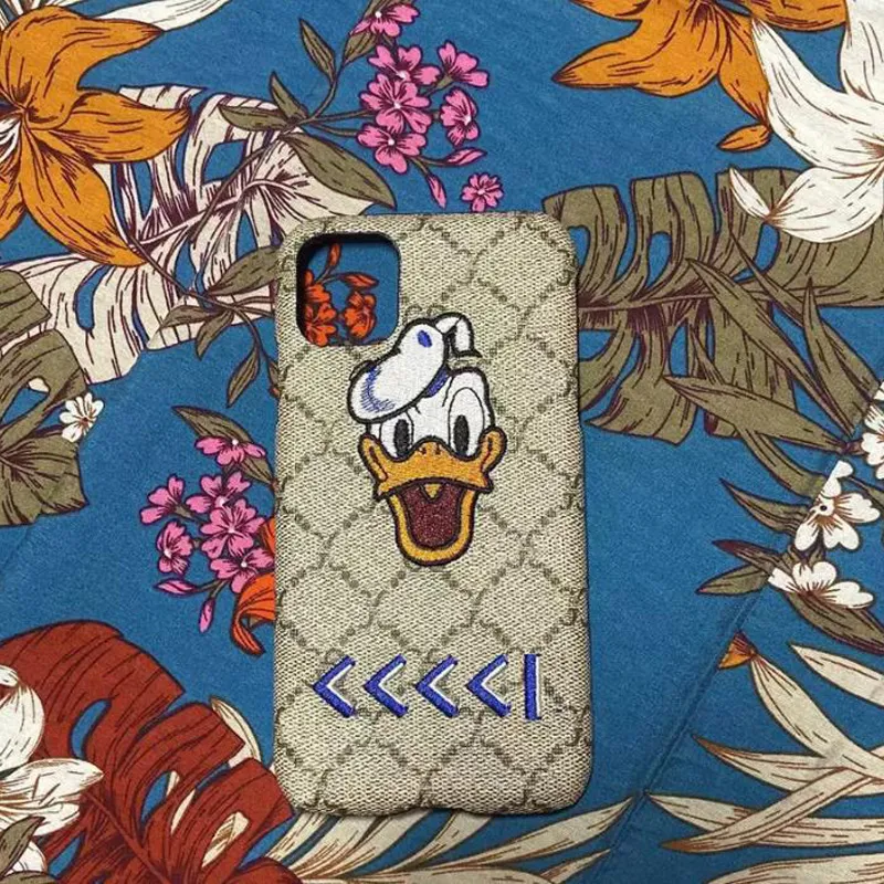 Fashion Phone Case Luxury Designer Embroidery Duck Phones Cases Classic Fabric Letter Unisex iPhone 13 11 12 pro 7 8 X XS G228135F6312786