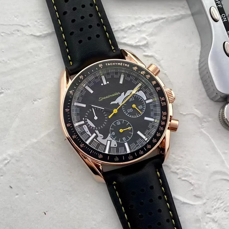 Om Wrist Watches for Men 2022 New Mens Watches All Dial Work Work Quartz Watch عالية الجودة أعلى العلامة التجارية الفاخرة Chronograph Rubber B1934