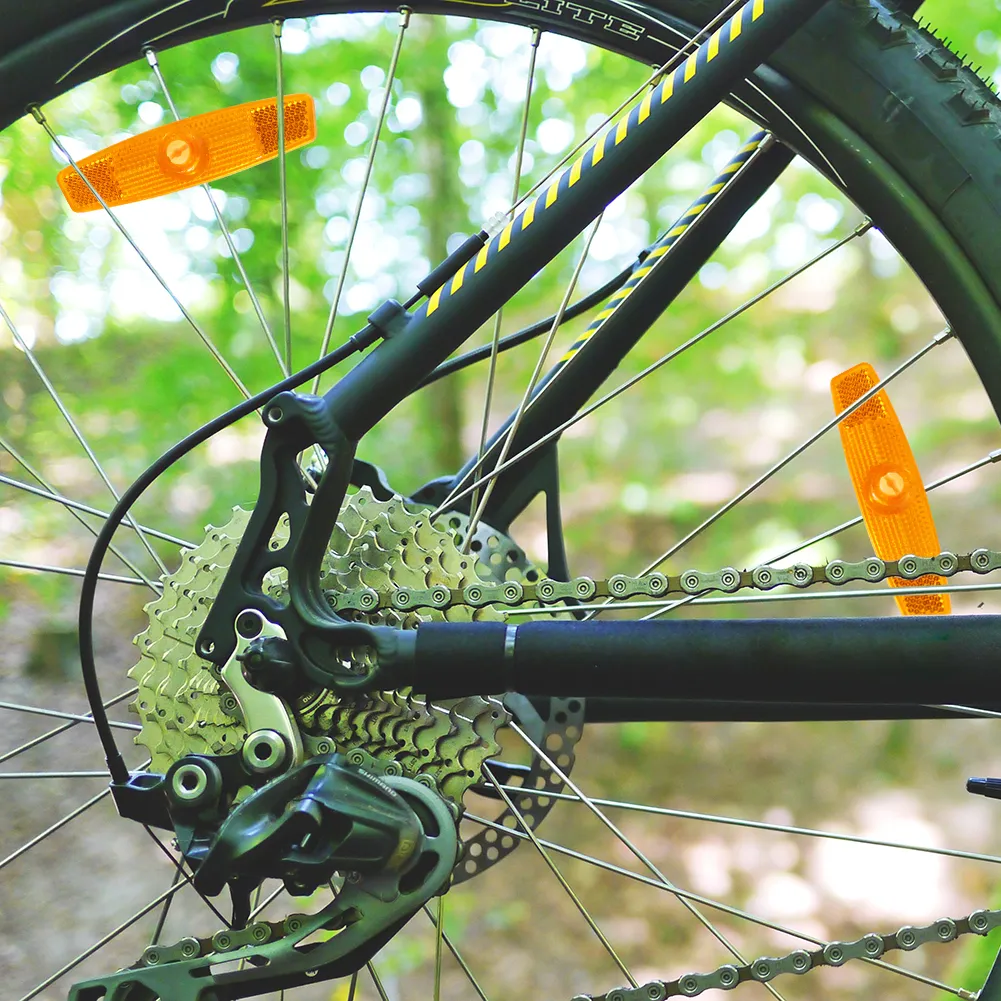 Mountainbike Lichter Speichen Reflektor Fisch-förmigen Stahl Felge Speichen Reflektoren Fahrrad Felge Reflektierende Licht Radfahren Teile