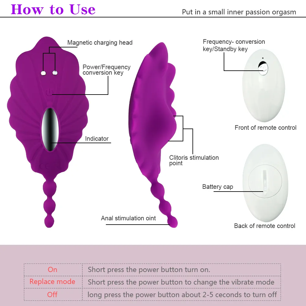 Wearable Mini Invisible underwear Vibrator remote-controlled vibrating egg vaginal clitoris stimulation anal sexy toy for women