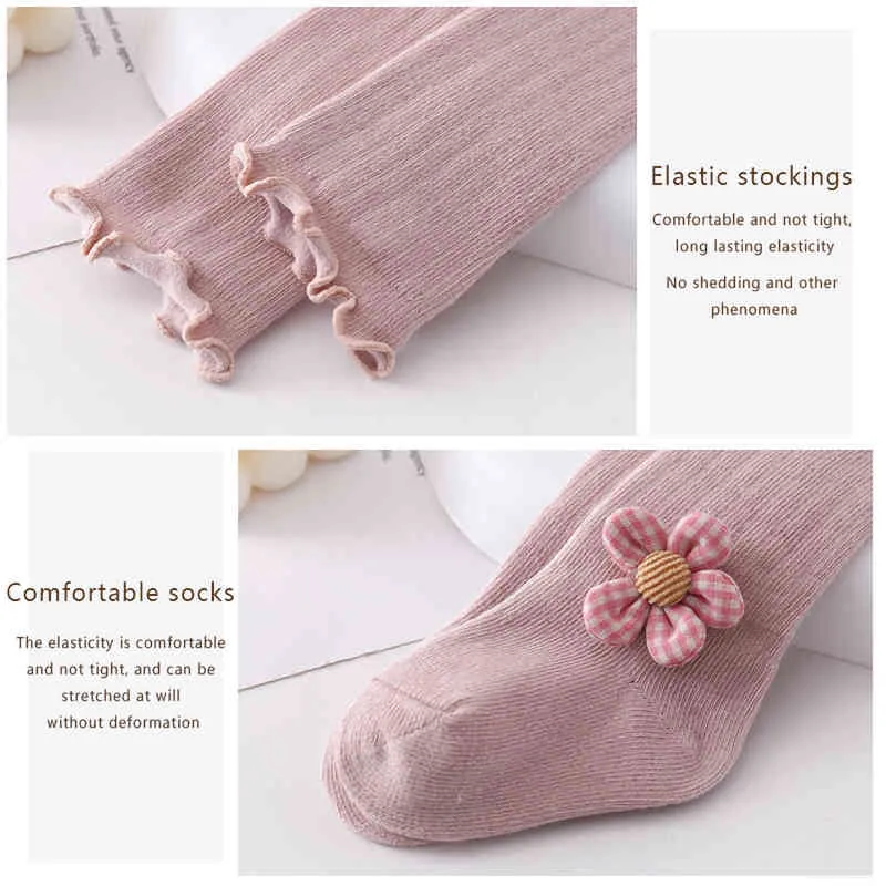 Monate Neugeborenen Baby Socken Blume Lange Röhre Socken Kleinkinder Baumwolle Kniehohe Socken Baby Zubehör Für Jungen mädchen J220621