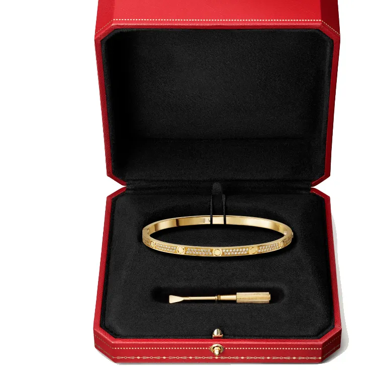 Bracelets Thin MOVE BRACELET avec tournevis or Rose platine plein diamant designer Bracelets mode Bijoux Femme 3 65mm bracele204l