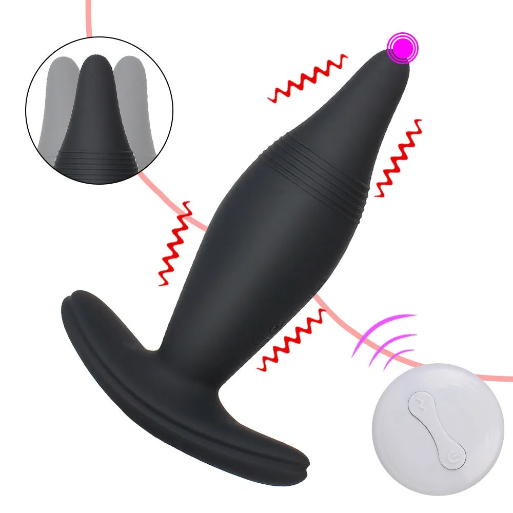 Dildo Vibrator Sexy Toys for Man/Woman 7 prędkości bezprzewodowe zdalne sterowanie anal wtyczki prostaty masaż dla dorosłych produkty