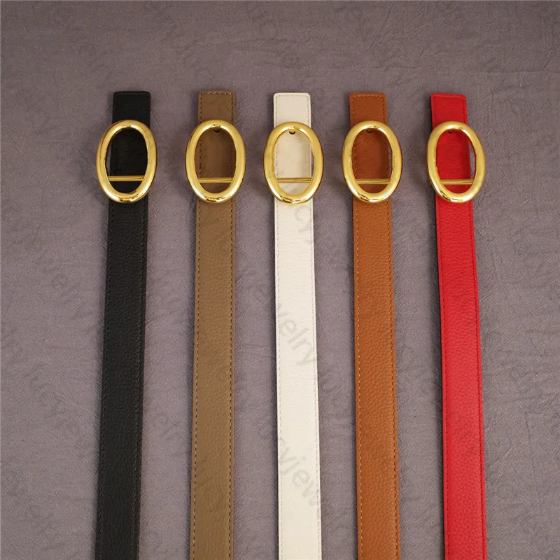 Designer Belt Fashion Belts Bredd 2 4cm Gold Silver Buckle äkta kohud för män Womens 6 Style Top Quality265T
