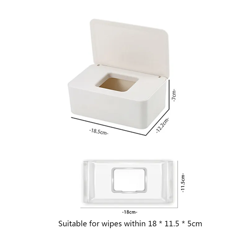 Household plastic dustproof cover tissue box desktop seal home office decoration wet 220523