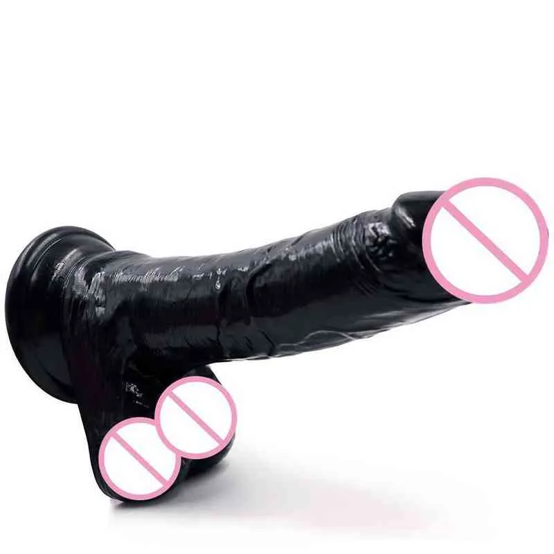 Nxy Dildos Transparent Female Masturbator Sex Products Crystal Simulation Penis Adult Vibration Massage Stick 0316