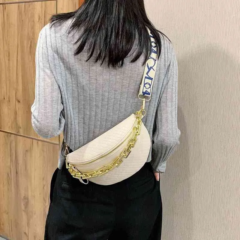 Tide Brand Wholesale Thick Chain Chest Sense Messenger New Checked Women's Single Fashion Trend Shoulder Crossbody Bags