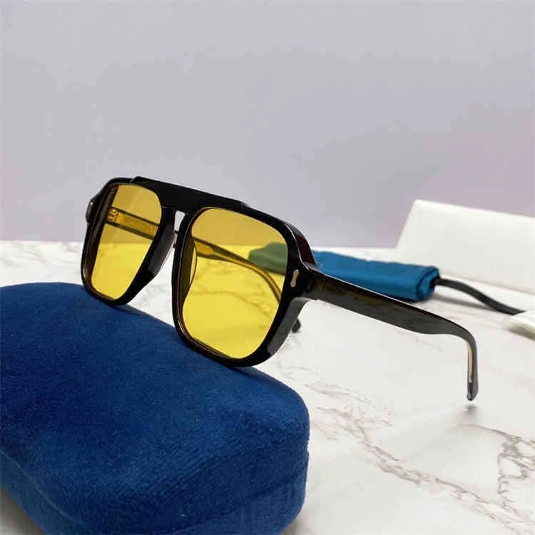 2024 fashion OFF Luxury Designer New Men's and Women's Sunglasses Off Fashion Version Hot In family plate large square net Red of the same type small face