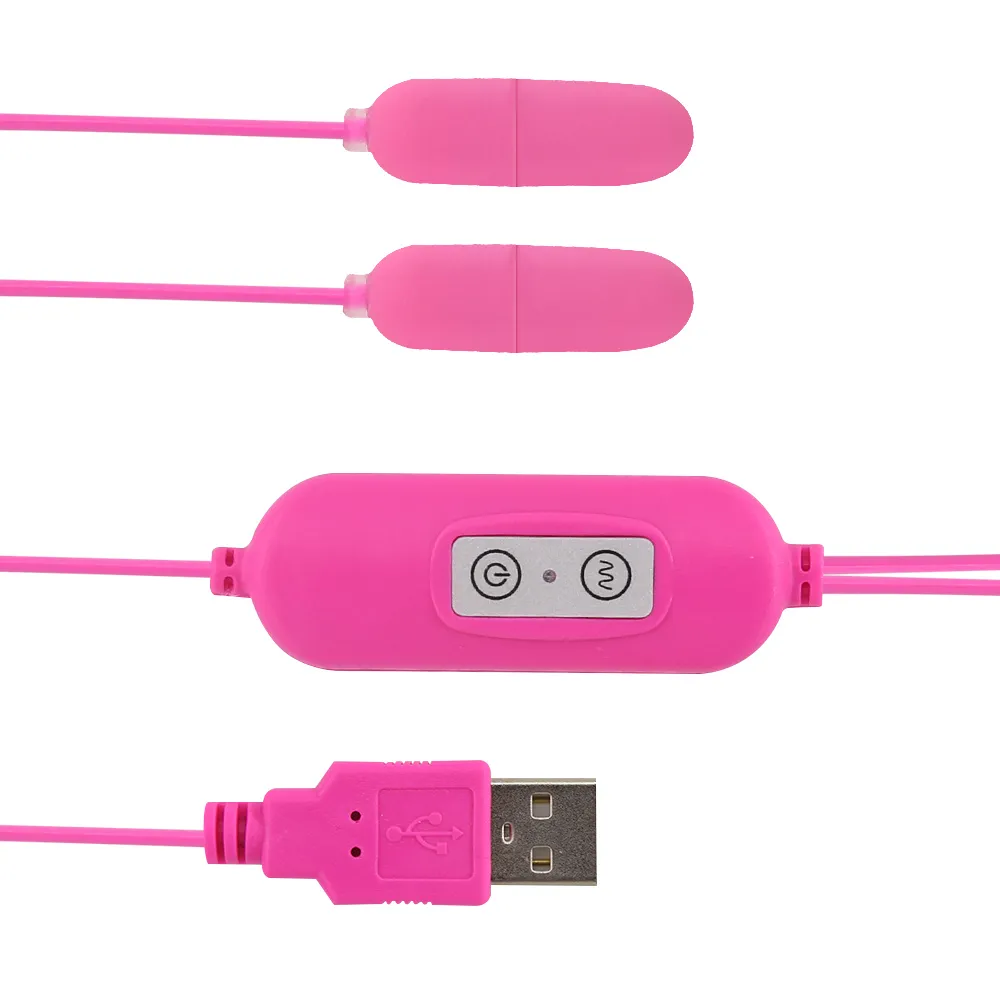 EXVOID Mini Bullet Vibrator G-Punkt-Massagegerät Doppel-Ei USB Penis Plug Erwachsene Produkte Harnröhrendilatator sexy Spielzeug für Männer