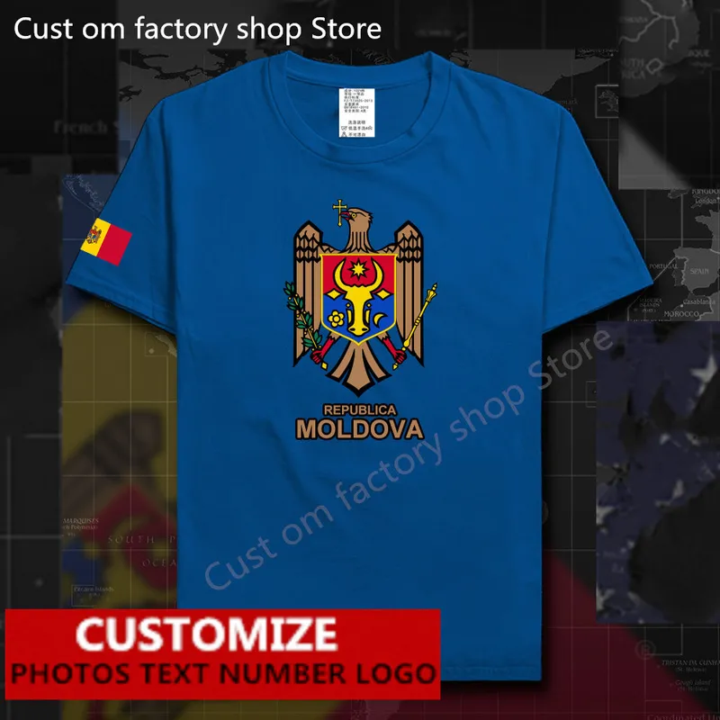 Moldova Moldovan MDA MD Free Custom Jersey Compans DIY NAME NUMBER