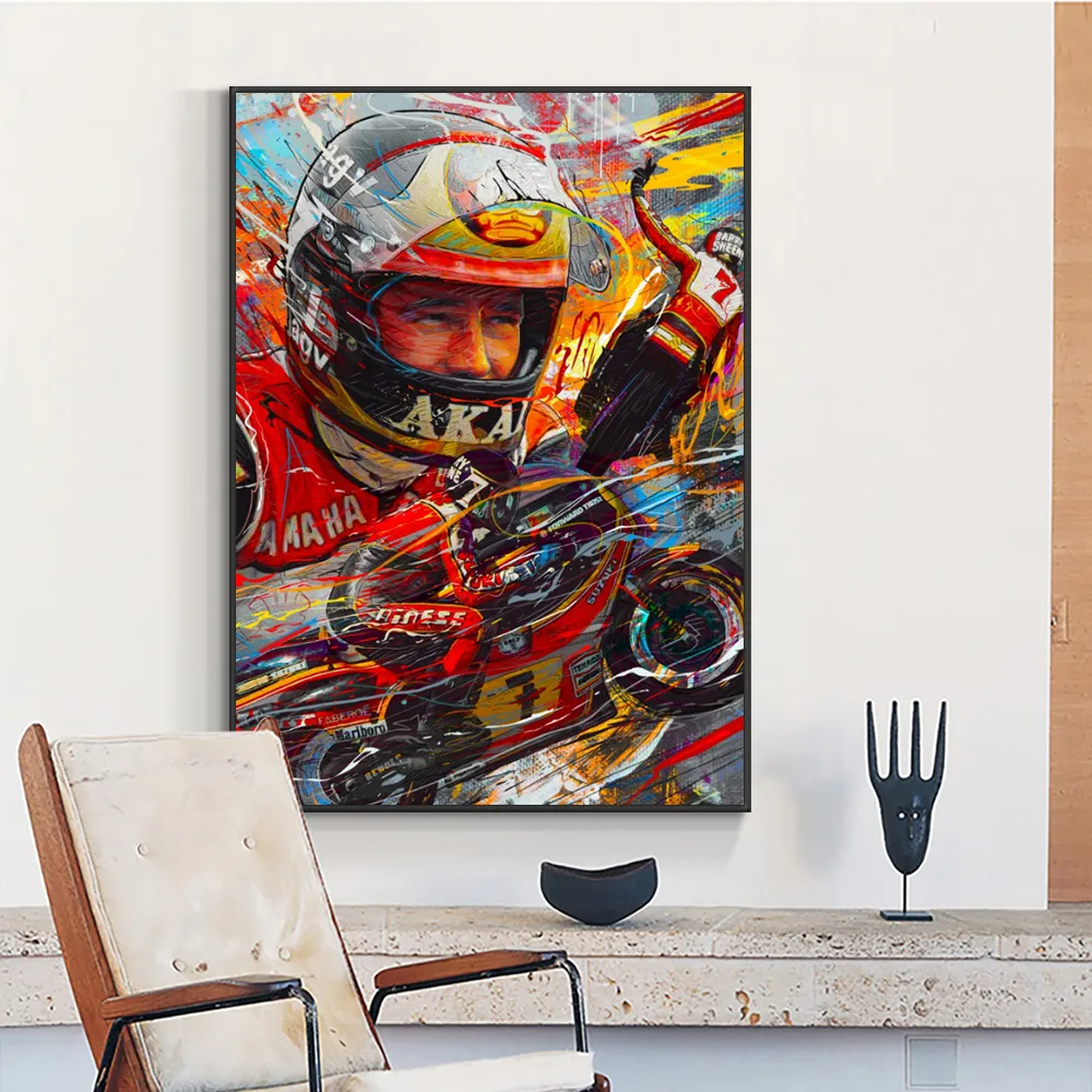 Abstract Canvas Prints Poster Motorcycle Canvas Painting Posters Print Cuadros Wall Art Picture for Living Room Home Decoration