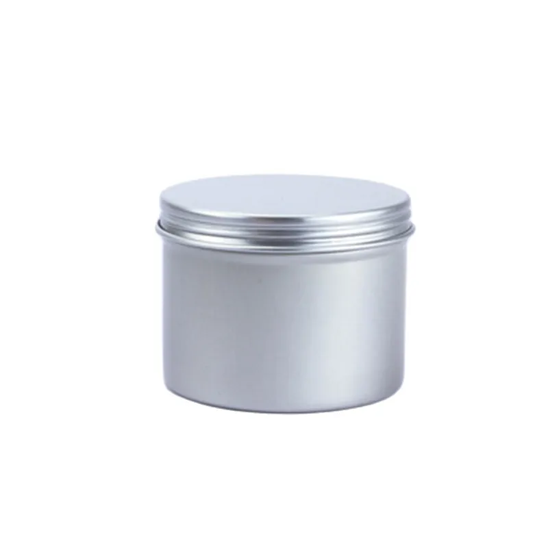 100ml Aluminum Tins Black Round Metal Tin Box Golden Tea Cans White Cream Jar Storage Container for Candle Cosmetics Balm Wax CX220413