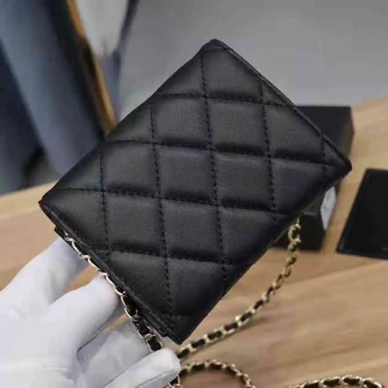 2022 new high-end fashion leather female shoulder cross-body card bag