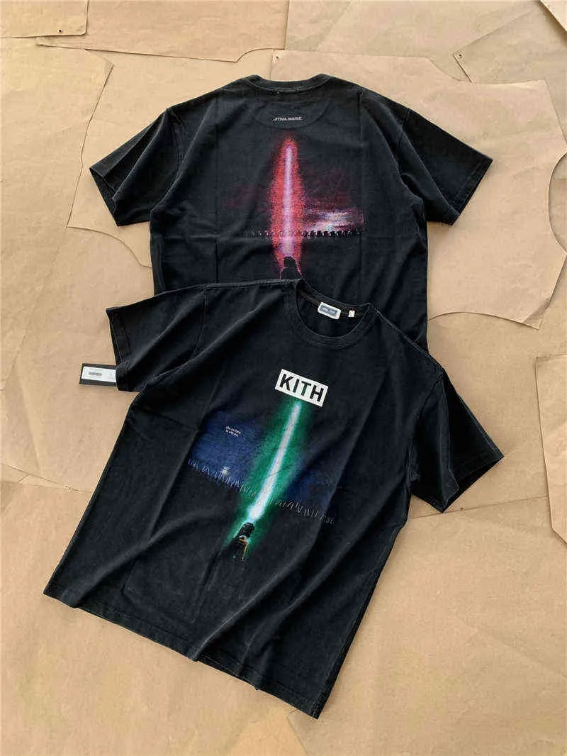 Kith Tshirt 2023 Mężczyźni Kobiety Najlepsza jakość Vintage Digital Druku