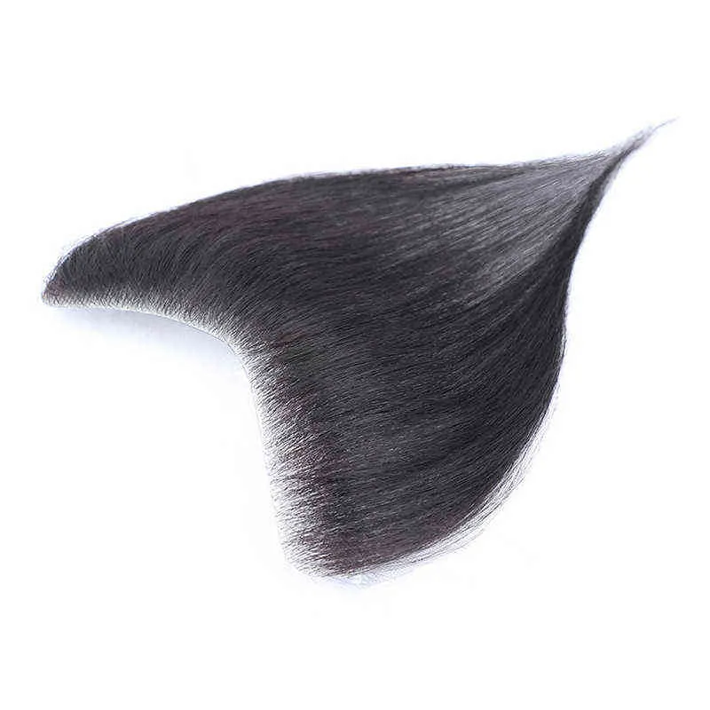 Przód mężczyźni toupe 100 Human Hair Kawałek dla mężczyzn v styl przednie tupee peruka włosy z cienką skórą baza naturalna linia włosów toupee h2239251456