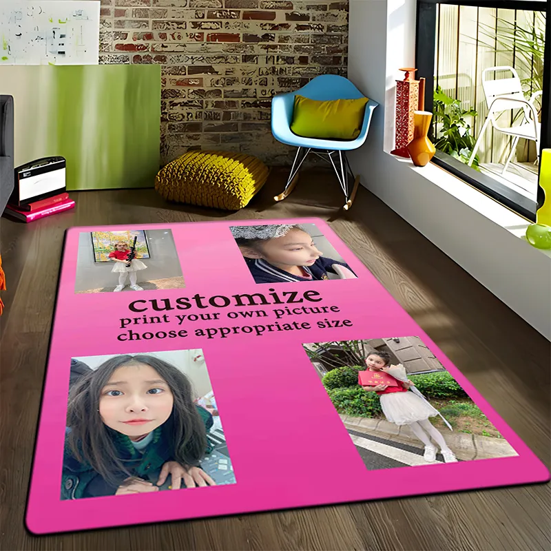 Alfombra de alfombra personalizada alfombra impresa para la sala de estar felpudos de mascotas grandes bañera de baño suave decoración del hogar 220607