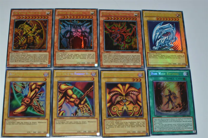 Yugioh Set Box Holographic Card Yu Gi Oh Anime Game Collection Card Children Boy Children's Toys 220808