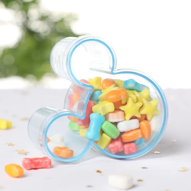 12шт Мультфильм пластиковая упаковка конфеты конфеты Creative Baby душевая личность свадьба конфеты 220420