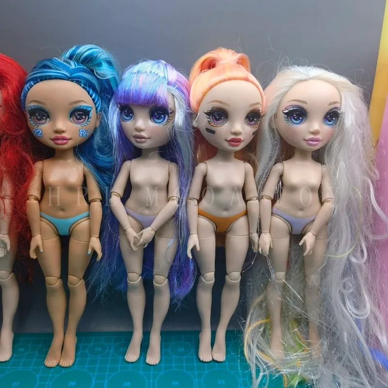 Original rainbow middle school fashion big sister dolls can choose DIY body girl dress up gift toys 220707