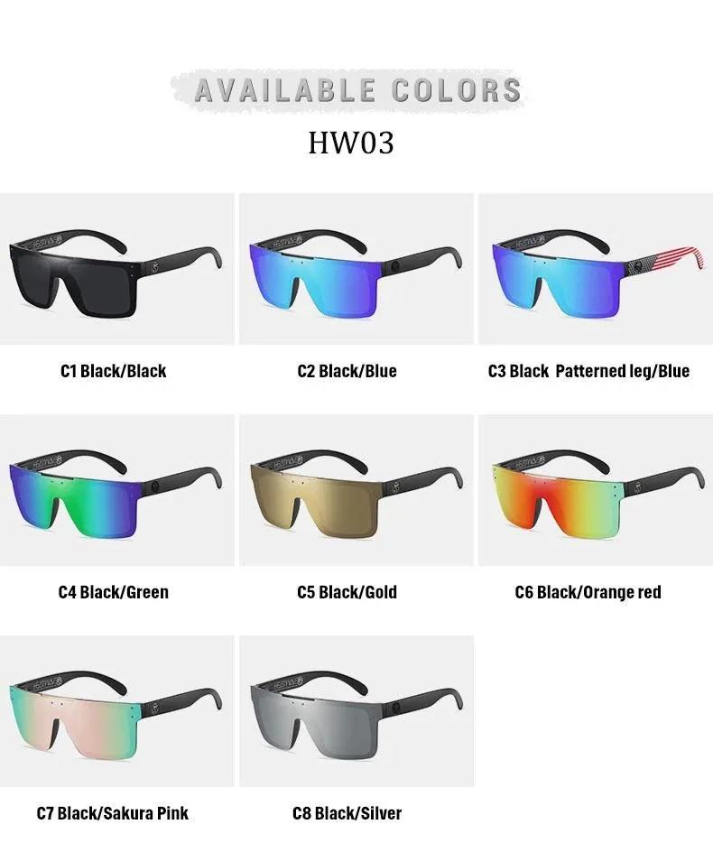 Sunglasses Heat Wave QUATRO Brand Design Men's Fashion Polarized Sun Glasses Goggles Oculos De SolSunglasses Kimm22233I