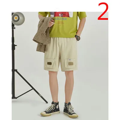 Summer Solid Color Scopata Pantaloncini da uomo Sezione sottile Pantaloni da spiaggia Trend Casual Five 220425