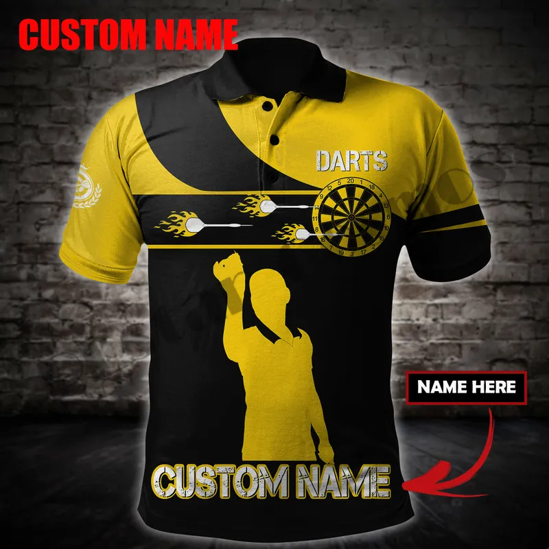 PLSTAR COSMOS 3DPRINT EST DARTS PLAYER Polo Cirtle Nome personalizado Equipe Funny Harajuku Streetwear Tees sem mangas Fitness Unisex 1 220608