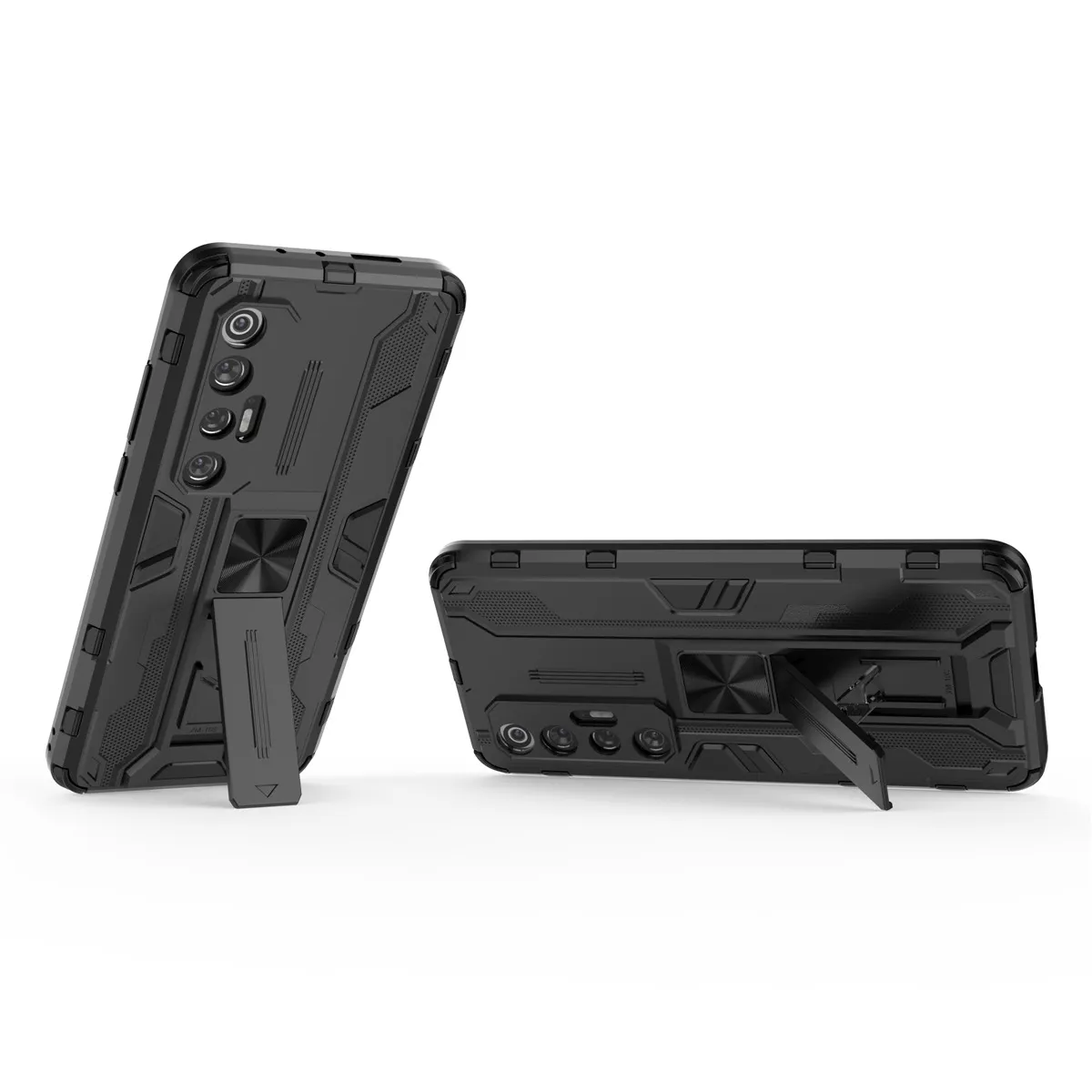 Magnetisk TPU Shock Absorber Cover ShockoProof Fodral för Xiaomi MI 10S med linsskydd