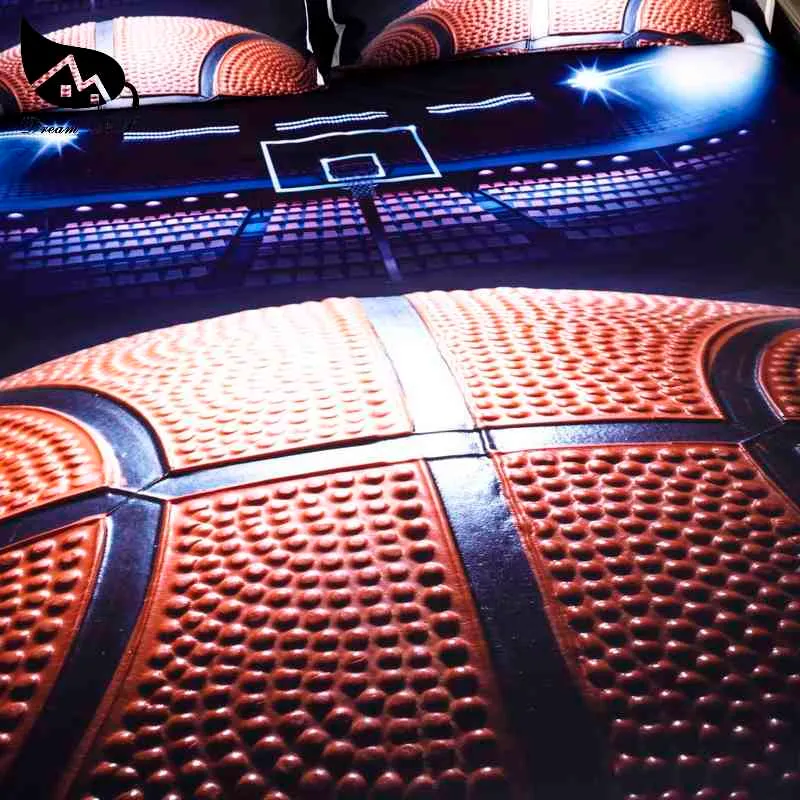 Dream NS 3D Basketball 2/3 st quilt Cover Fashion Sports Bedding dekbed met Pillowcases EU/Au/US Size Queen King
