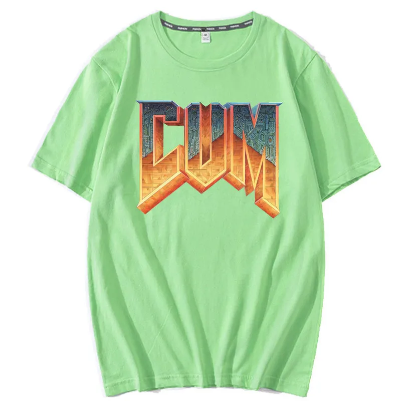 Doom Cum Vintage Graphic Tee Shirt For Men Pure cotton 100% summer fashion Short sleeve tshirt men euro size 220712