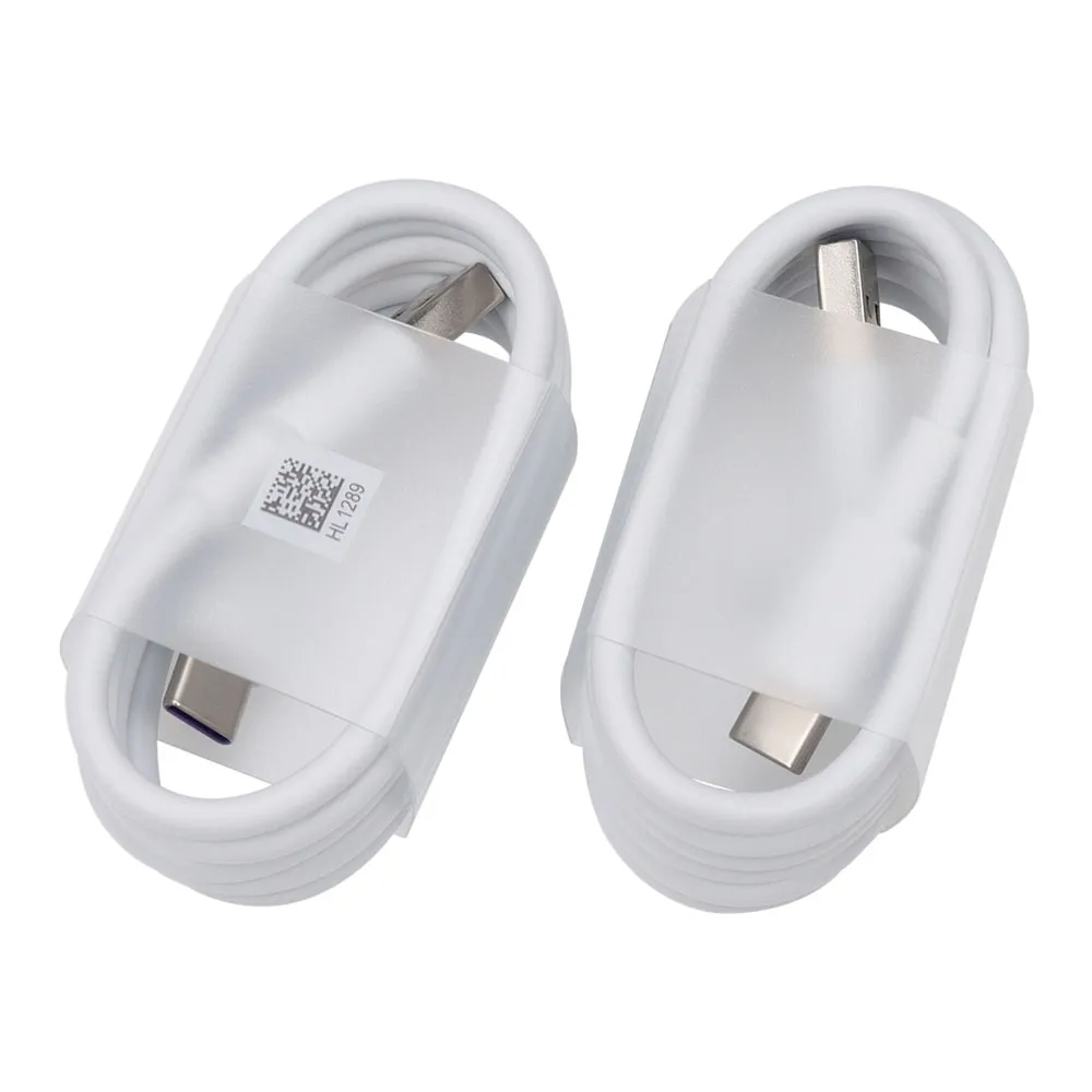 5A Cabo USB Tipo C 1M Cabos de carregamento rápido para Samsung S21 S10 S9 Plus Xiaomi Huawei OnePlus USB-C Cabo de fio de dados USB-C