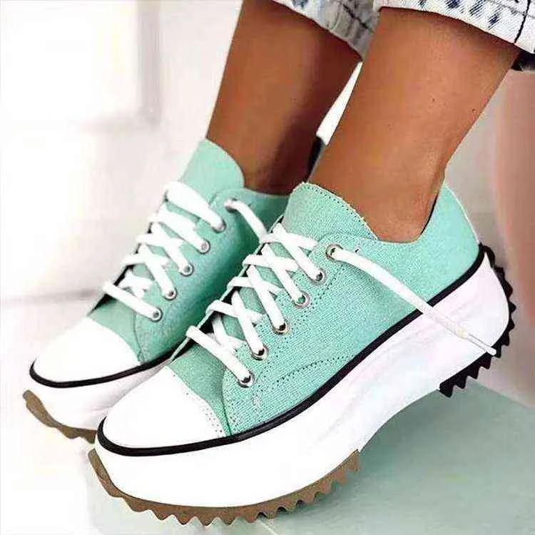 Robe chaussures femmes talons hauts sandales classique basse plate-forme toile chaussures à lacets chaussures décontractées sneaker 220721