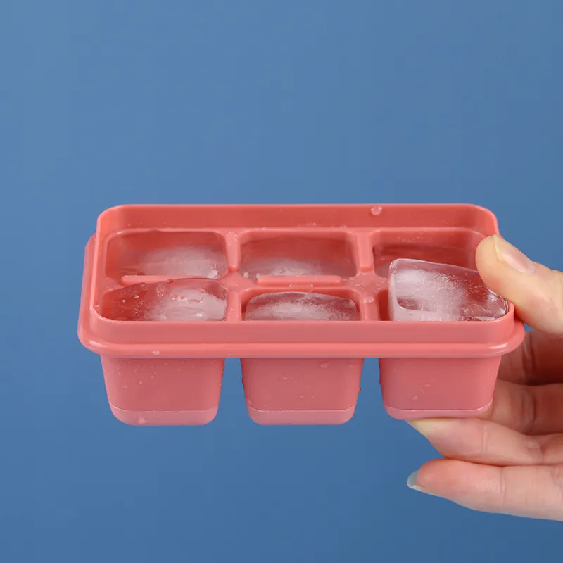 Silikon Ice Cube Maker -brickor med lock mini kuber små fyrkantiga mögel köksverktyg Tillbehör 220509