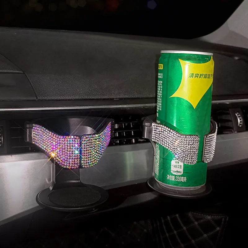 Neue Auto Air Vent Trinkbecher Halter Kristall Tasse Flasche Halter Wasser Flasche Rack für Auto Multifunktionale Auto Lieferungen Auto Styling