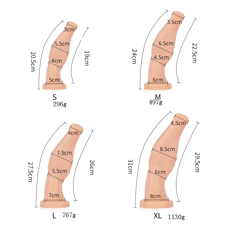 Süper Büyük Anal Dildo Seksi Oyuncaklar Kadınlar için / Erkekler Masturbators Yumruk Kayışı üzerinde Büyük Butt Fiş Prostat Masaj Yumuşak Dükkan