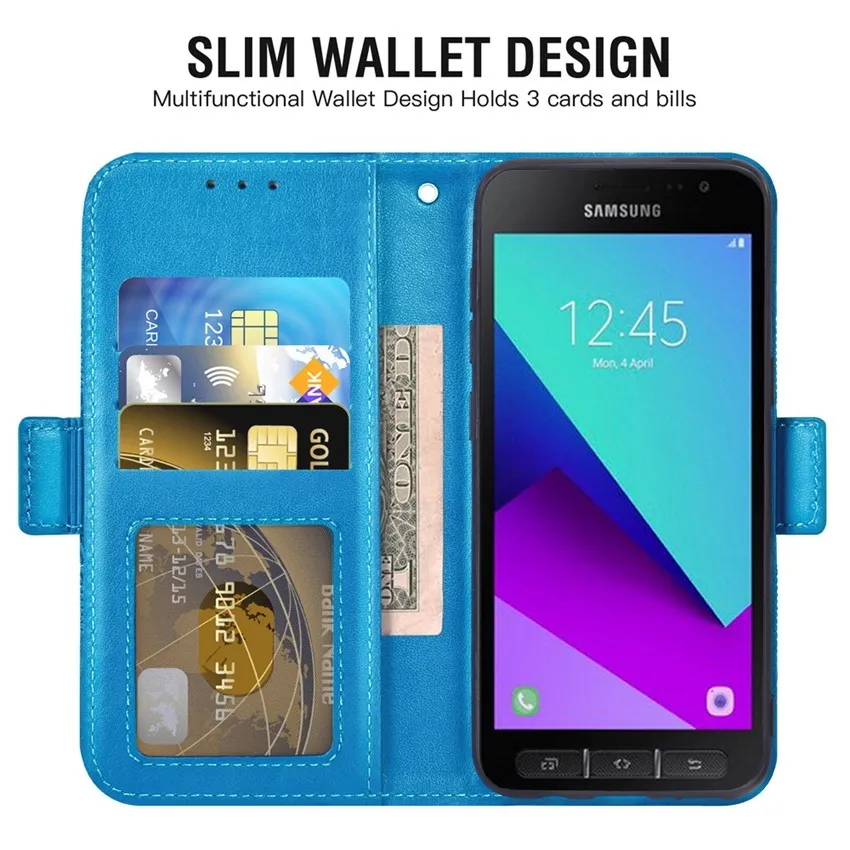 Custodie a portafoglio Samsung Galaxy Xcover 4 5 Pro Xcover4 Xcover5 Fundas Capa Tasca carte magnetiche con cordino Portamonete Flip Cover