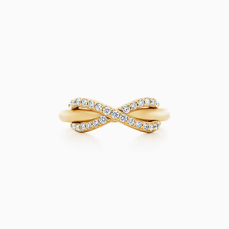 T 925 Sterling Silber Bogen Ring Serie Frauen Hochzeit Diamant Damen schöne Ringe Strass vergoldet Modeschmuck