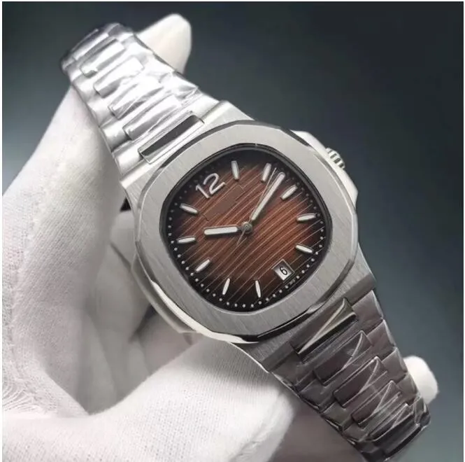 8 cores relógios de alta qualidade 7118 asiático 2814 mecânico automático relógio masculino pulseira de aço inoxidável 35mm safira à prova d' água mirror236z