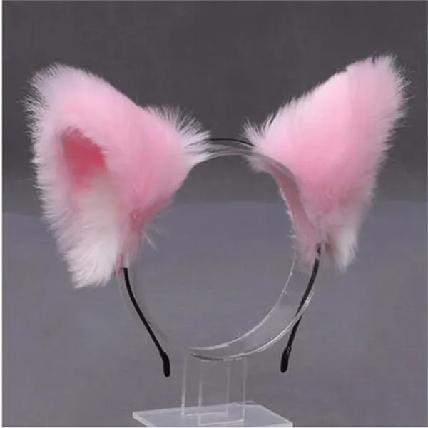 Lolita cosplay orelhas de gato bandana anime dança festa traje lobo raposa orelha de pelúcia hairband meninas kawaii acessórios para o cabelo adereços gc1529266p