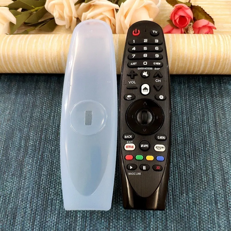 Transparent Silicone Case For LG TV Remote Control Protective Cover AN-MR600/650 Thicken Anti-fall Shockproof Sleeve 220427