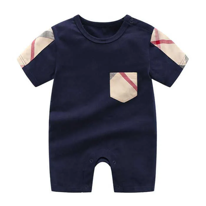 Fashion Summer Baby bodysuit Girls Rompers Design Kids Short Sleeve Jumpsuits Infant Girls Cotton Romper Boy Clothing