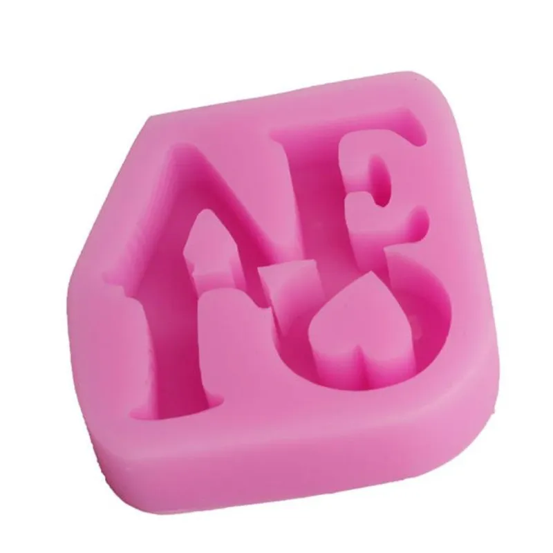 Mot d'amour Silicone savon moule multifonction bougie moules gâteau bonbons cuisson moule bricolage artisanat à la main 220611