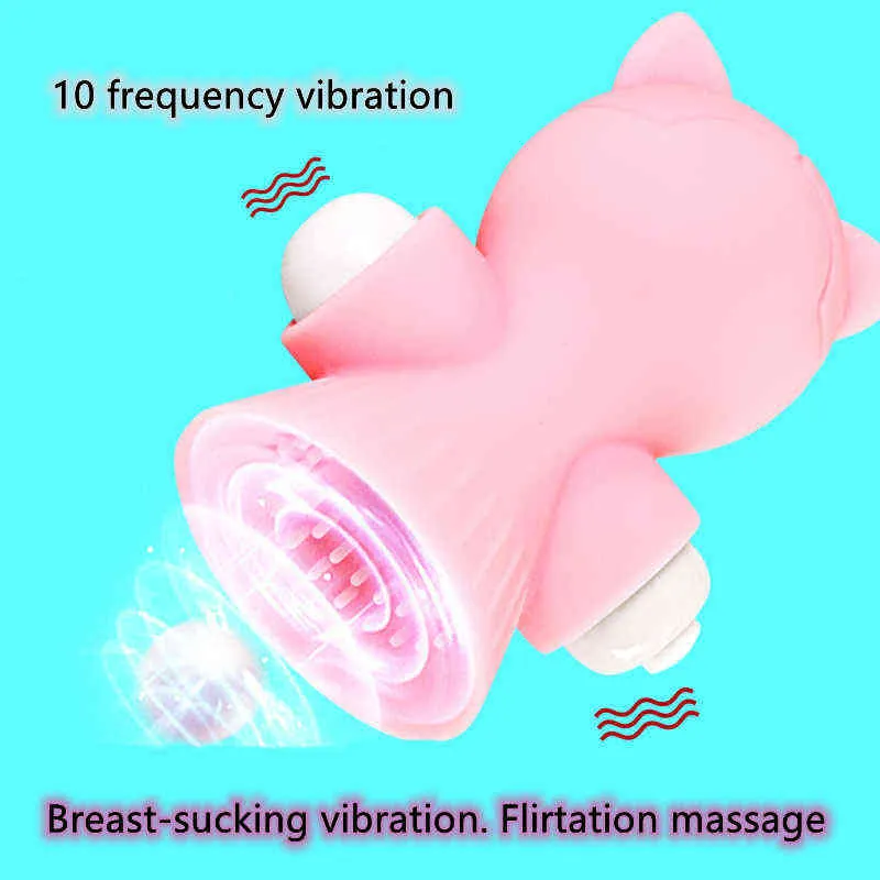 NXY seks yetişkin oyuncak oyuncaklar çiftler için elektrikli silikon küçük vibratörler meme emme cihazı meme masajı 18 pompa bdsm kızlar 0330