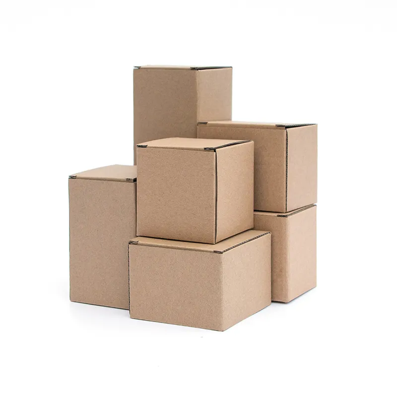 10 Stück Kraftpapierbox rechteckig schwarz rosa Geschenkbox 3-lagige Wellpappeverpackung kleine Box benutzerdefinierter Größendruck 220608