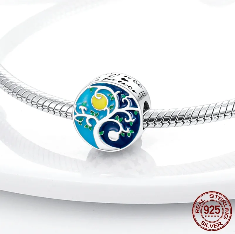 925 Sterling Silver Dangle Charm Spring Flower Butterfly Infinity Horseshoe Pärlor Pärla Fit Pandora Charms Armband DIY smycken Tillbehör