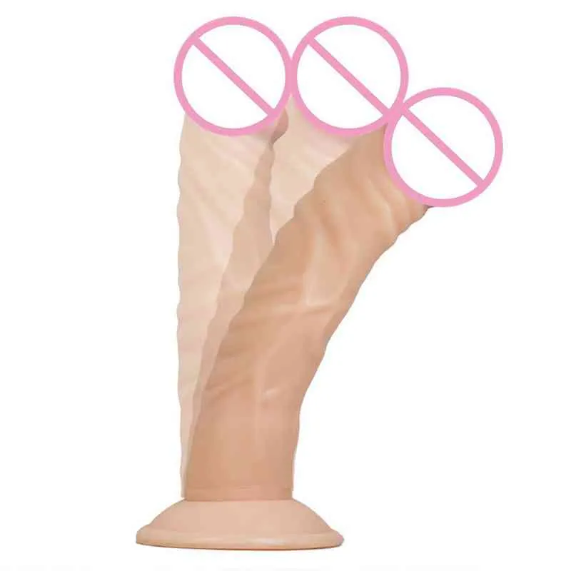 NXY Dildos Swiped Samica Masturbacja Penis Duży podwórko Plug Analny Męski Dilator Potężny Ssania Fałsz 0316