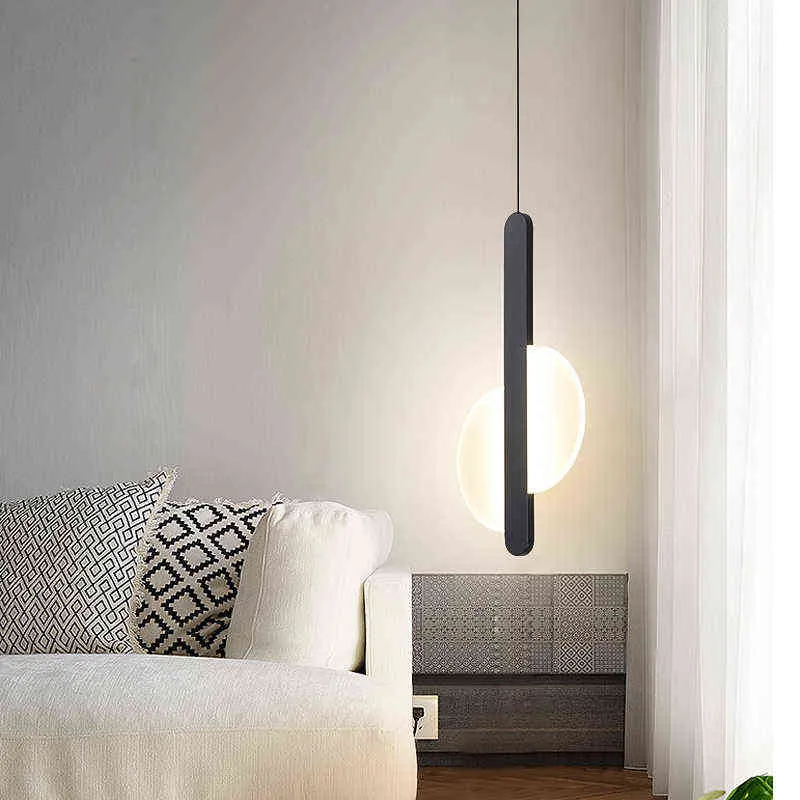 Nordic Bedside Mutfak LED Kolye Işık Modern Yatak Odası Başucu Asma LED LED Işık Fikstürü Popüler Süspansiyon Işıkları W22032273C